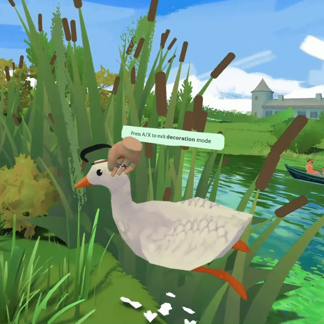 Duck with a hat. Painted Realms. Player's creation. VR painting Duck with a hat. Painted Realms. Player's creation. VR painting